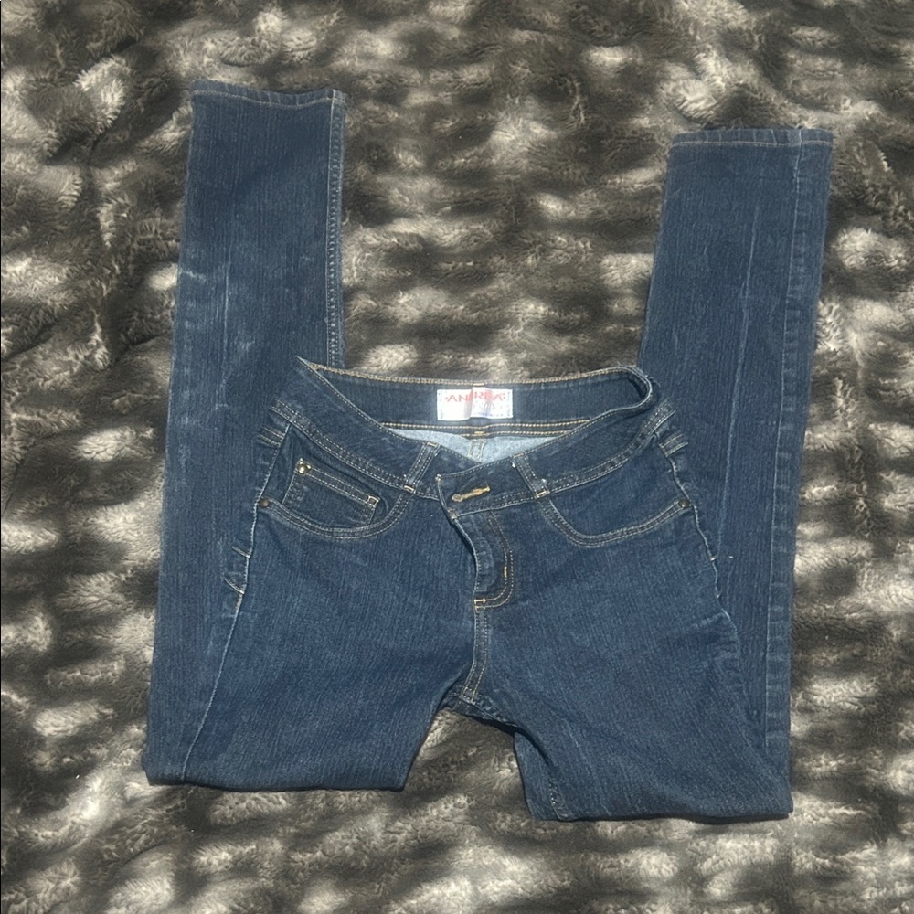 ANDREA FENZI Classic Blue Skinny Jeans